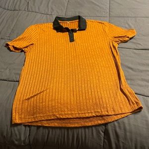 Men’s Orange Collared Shirt